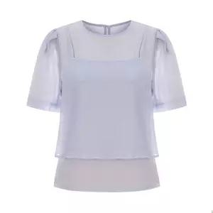 [티뷰] 뷔스티에레이어드반팔블라우스_V6B-CBL001