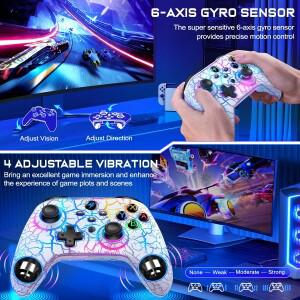 프로그래밍 가능한 키가  Android/IOS/PC용 호환 스위치/OLED/Lite용 호환 무선 컨트롤러  지연 없는 게임