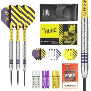 타겟 다트 루크 리틀러 80% 텅스텐 스틸 팁 세트, 21G / 22G 23G | 전문 액세서리 키트, 프로 그립 샤프트, 울트라 플라이트, 월렛 포함
