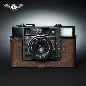 디지털 카메라가방 KonicaC35 EFJ AF AF2용 수제 가죽 카메라 하프 케이스 커버 바디수트