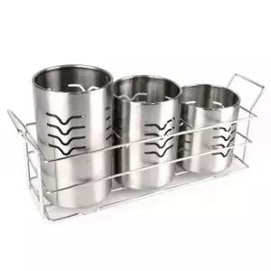 조리기구통 UL88ZD31 국자꽂이스텐 물빠짐 포크 숟가락정리 3개