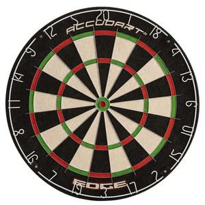 Acudart Edge Bristle 다트 보드 u2013 프리미엄 브라질 시살, u2011Thin 스파이더, 회전하는 금속 번호 링, 재생 면적 증가, 슈퍼 Thin Bullseye 스틸 u2011Tip 다트에 이상적임