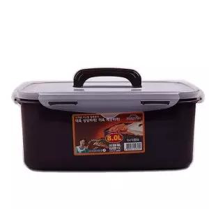 쿨맥시ll WV84YU57 직사각 밀폐용기 김치통(초코)22호 8L