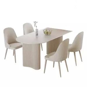 템바보드 식탁 반원형 주방 홈바 레스토랑 다이닝 키친 원형 테이블