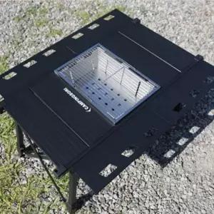 [하프클럽/]캠핑 차박 접이식 바베큐 석쇠 고기 그릴 스텐 다용도