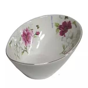 본차이나 QN11NW51 믹싱볼 샐러드볼 타원 대접 쿠프 21CM