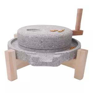 맷돌 콩국수 갈기 두부기계 제조 가정용 옛날 석재 콩비지 멧돌 전통 두유 콩가는