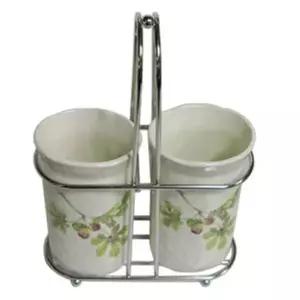 철기아트 AY68LQ04 수저통 수저꽂이 정리통 수저함 보관함 2칸