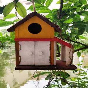 야외 새집 둥지 나무새집 앵무새집 새둥지 나무 새장