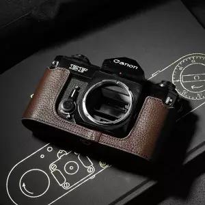 디지털 카메라가방 Canon FTb FTQL TLB용 가죽 수제 카메라 하프 케이스 가방 디자인