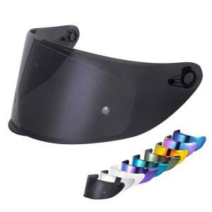 VCOROS 모터사이클 헬멧 바이저 실드 WS-609 풀페이스 교체 액세서리(블랙)