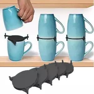 카페컵 VH19QM82 정리 거치대 컵 수납 선반 진열장 공간활용