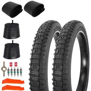 20/26인치 E-Bike 마운틴 스노우 바이크 타이어용 고성능 내마모성 20/26x4.0 팻 타이어 및 튜브 세트 - 1/2팩