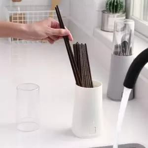 뚜껑있는 DH44JQ39 위생 수저통 일본식 물빠짐 스탠드형 M50578