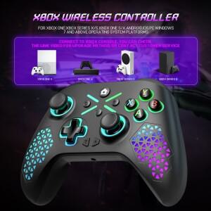 XBOX 호환 호환 One/S/X/ S/X PC 콘솔 게임용 호환 컨트롤러 2.4G 무선 게임패드 6축 듀얼 진동 홀 이펙트