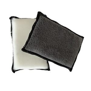 4PCS 스웨이드 스 스폰지 세차 패드  흡수성 자세히 강모 청소 스크래치 없음 마이크로 화이버 스크러빙 자