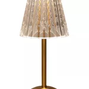 앤티크 무선 터치 크리스탈 커팅 스탠드 테이블 램프