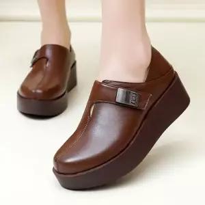 여친 빈티지 가을 버클 러블리 플랫 사계절 단화 신발 송편창 웨지 통굽 리얼 로퍼 컴포트 다올3