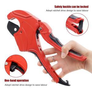 PVC 파이프 가위 32-75mm 래칫 호스 커터 가정용 수동 절단 도구 PPR PE 플라스틱 적합 고강도 합금 소재