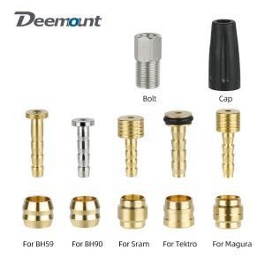 자전거 브레이크 구리 올리브 헤드 연결 삽입/오일 바늘 키트 Shimano BH59 Sram Magura Tektro 유압 디스