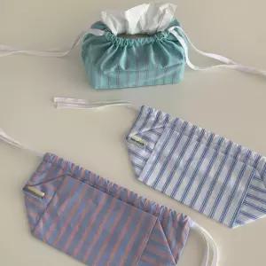 모던 스트라이프 스트링 카페 스트랩 티슈