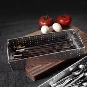 스텐 OH86PO20 수저함 주방 정리함 케이스 물빠짐수저통 대형