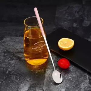 일상카페 QJ68SH69 컬러센스 롱티스푼 파르페 커피 스텐 머들러