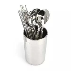 스텐 VQ24OP38 원통형 물빠짐 수저통 수저함 8.5x14cm 4호