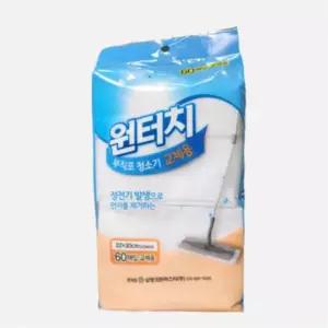 정전기 먼지청소 밀대용부직포 리필 30x22 2개 막대
