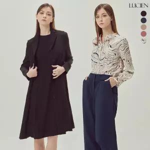 [루시앙]루시앙 퍼펙트핏 베스트셋업 4종세트 (베스트+원피스+블라우스+벨트)