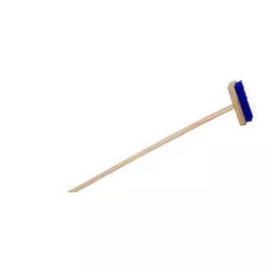업체용 바닥 청소솔 긴 나무자루 막대솔 2개 가정용
