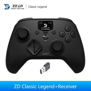 ZD 클래식 레전드 3모드 무선 LCD 컨트롤 스크린 듀얼 홀 트리거 조이스틱 스위치/PC/NS 스팀 PC 게임