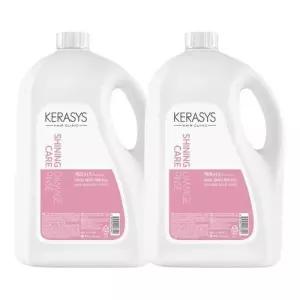 [셀러허브]케라시스 샤이닝 데미지 케어 린스 4L X 2개 대용량 부드러운 윤기있는 머릿결 (S41300201A)