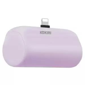 코끼리 보조배터리 미니퀵 고속충전 5000mah 8핀 (퍼플)