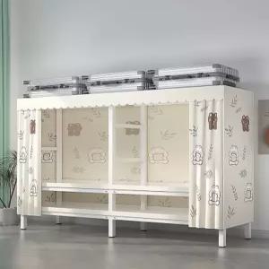 시스템행거 비키니 옷장 철제 커버형 가구 행거 조립식