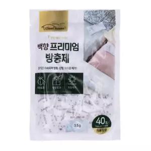 자동포장 다용도 옷장좀약 방충 효과 제 3.5gX40개 품 옷방 곰팡이 용좀약 제거