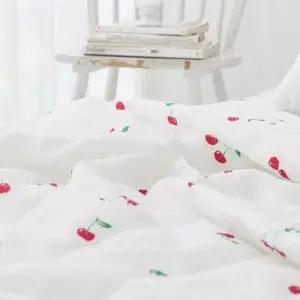 ( )체리 화이트 시어서커 슈퍼싱글 여름 이불 침구 차렵이불 여름 홑이불 철이불 침구 냉감이불