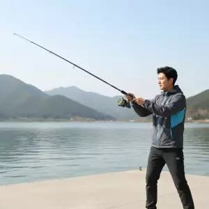 휴대용 카본 루어대 1.5m 민물 접이식 낚시대 스피닝 로드 세트