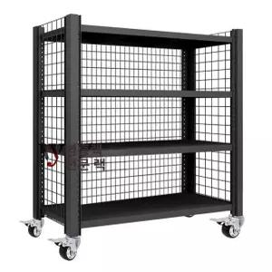 이동식 정리대 산업용 메시 창고 x 재고정리 적재대 렉
