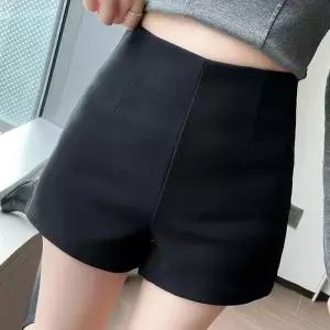 [옷자락]여자 봄 여름 폴리 하이웨스트 반바지