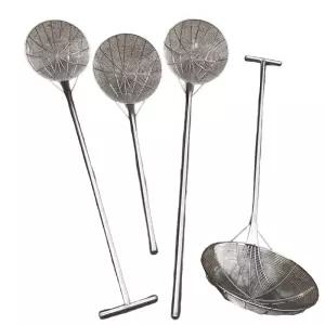 건지개 음식점 튀김 소쿠리 스테인레스 국수 채망 대형 스쿱