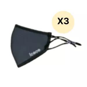 아이코코 수영장 방수 오션 마스크 소형 블랙 3매