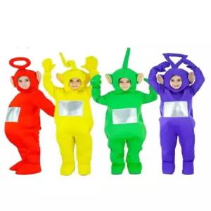 디얼픽 텔레토비옷 연말 점프슈트 겨울 우정 홈파티