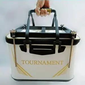 바위 낚시 밑밥통 리프팅 거치대 접이식 버킷 낚시가방