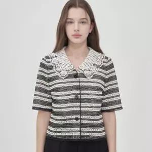 [올리비아로렌]VOCFU5M4331 레이스카라크로세자켓_JK