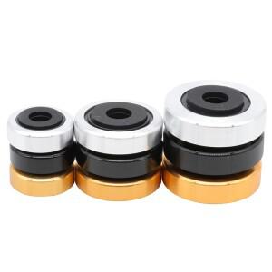 4pcs 알루미늄 앰프 피트 충격 흡수 장치 HIFI 고무 턴테이블 오디오 스피커 절연 패드 40mm x