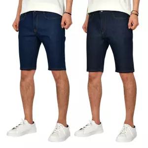 남자 여름 생지 청 반바지 데님 워싱진 2컬러 HC8515