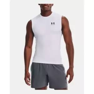 언더아머 구리점 히트기어 아머 슬리브리스 기능성 나시 운동복 1361522-100_GN 460655