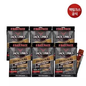 [NS홈쇼핑]잭링크스 스테이크바 오리지널 25gX5개X6팩(30개) 육포 소고기육포..[35856440]