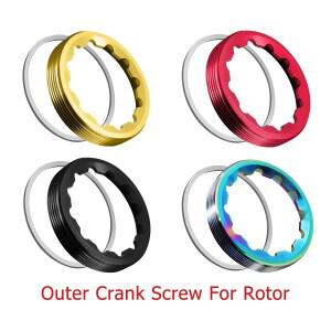 자전거 부품 로터 크랭크 암 볼트 용 알루미늄 나사 자체 추출 24MM 30MM 축 Aldhu Vegast 잠금 외부